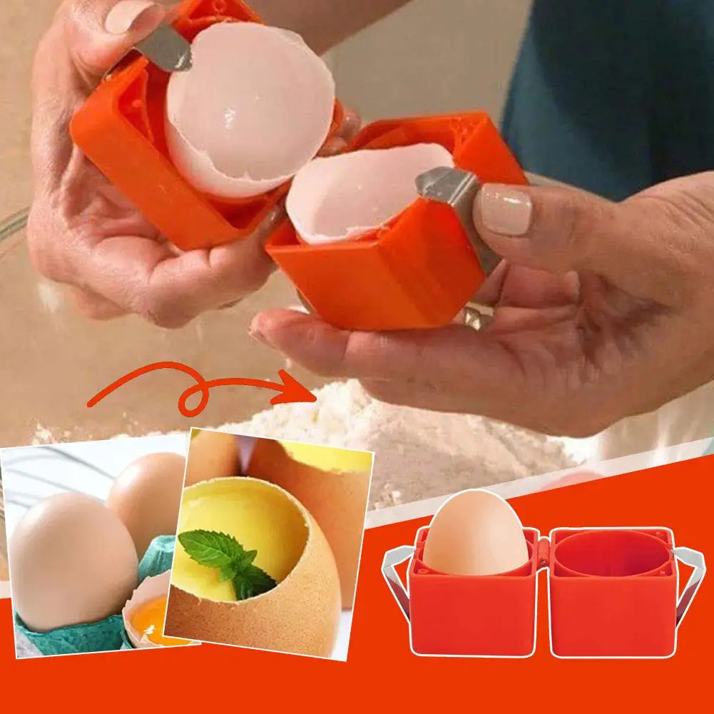 Abridor de ovos separador fácil de limpar mini casa cozinha aberta-abridor de ovos cozido cozinha ferramenta de ovo c3k1