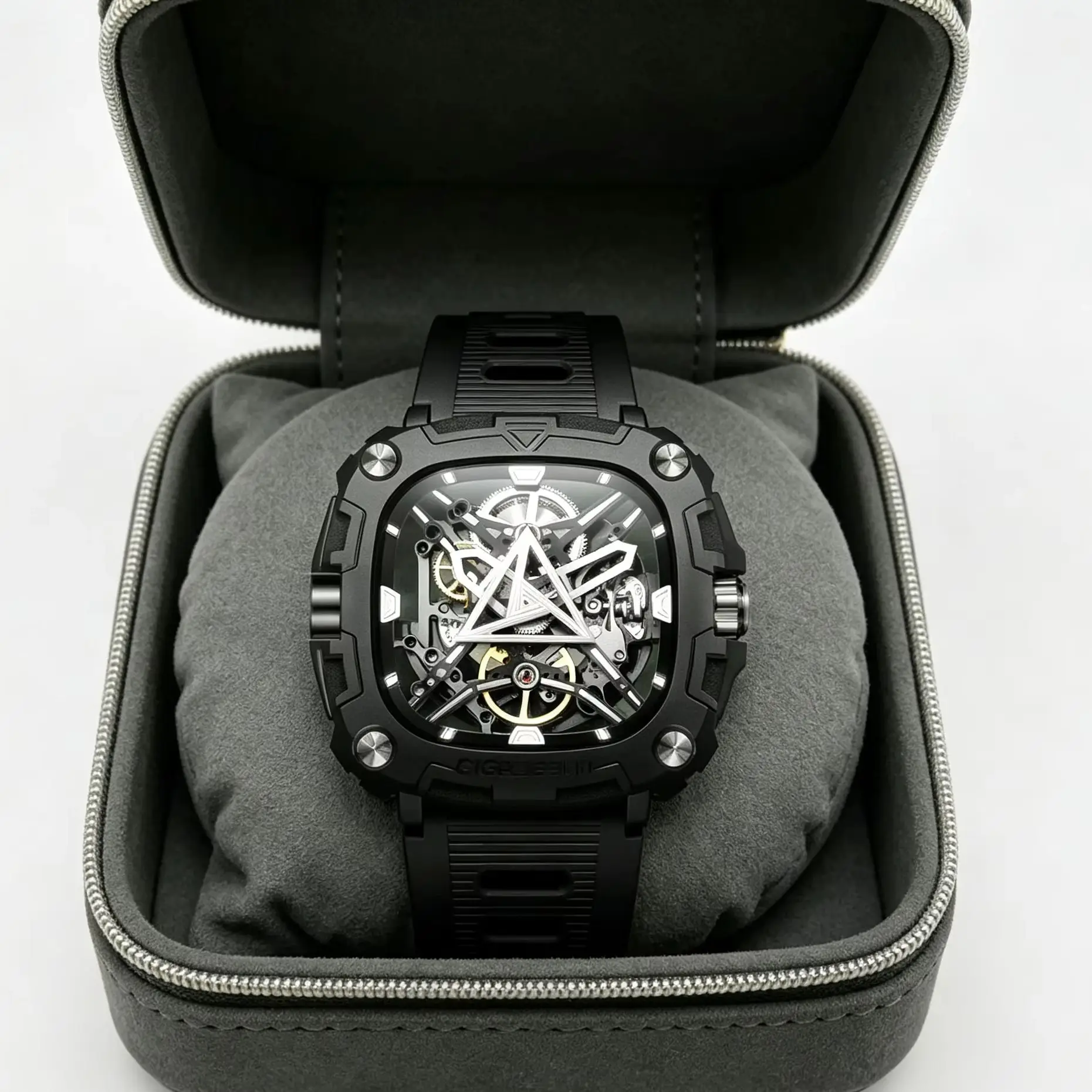 Eye of Energy Mechanical Watch Double-sided Skeleton Men's Watch Back-to-School Season Gift