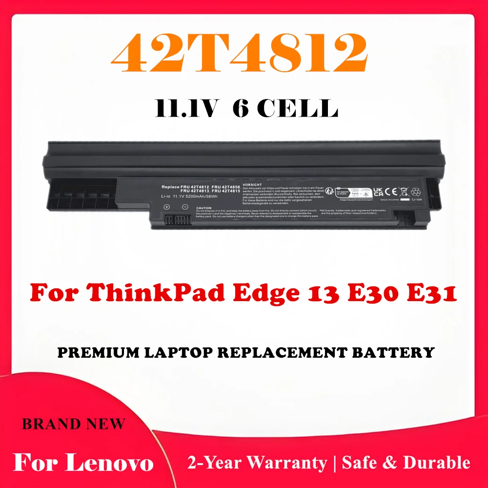 42T4812 42T4813 42T4815 42T4808 Laptop Battery For Lenovo ThinkPad Edge 13 Edge E30 E31 Series