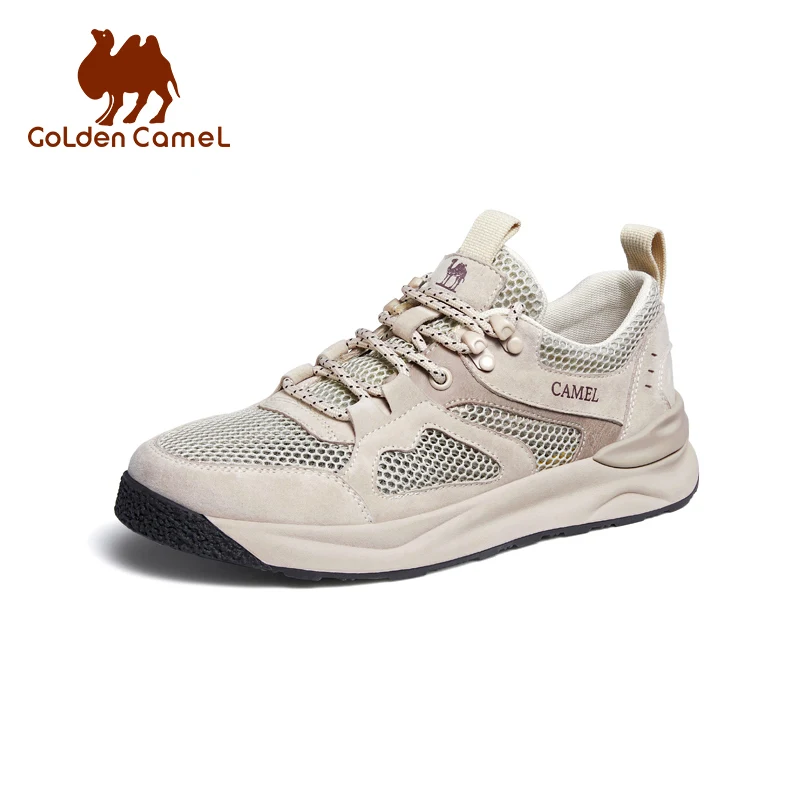 GOLDEN CAMEL Outdoor Hiking Shoes Breathable Casual Mesh Shoes for Men Spring 2024 Comfortable Mountaineering Walking Sneakers