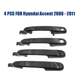 4PCS New Outside Exterior Door Handle For Hyundai Accent 2006 2007 2008 2009 2010 2011 1.6L 82650-1E050,82660-1E050,83650-1E050
