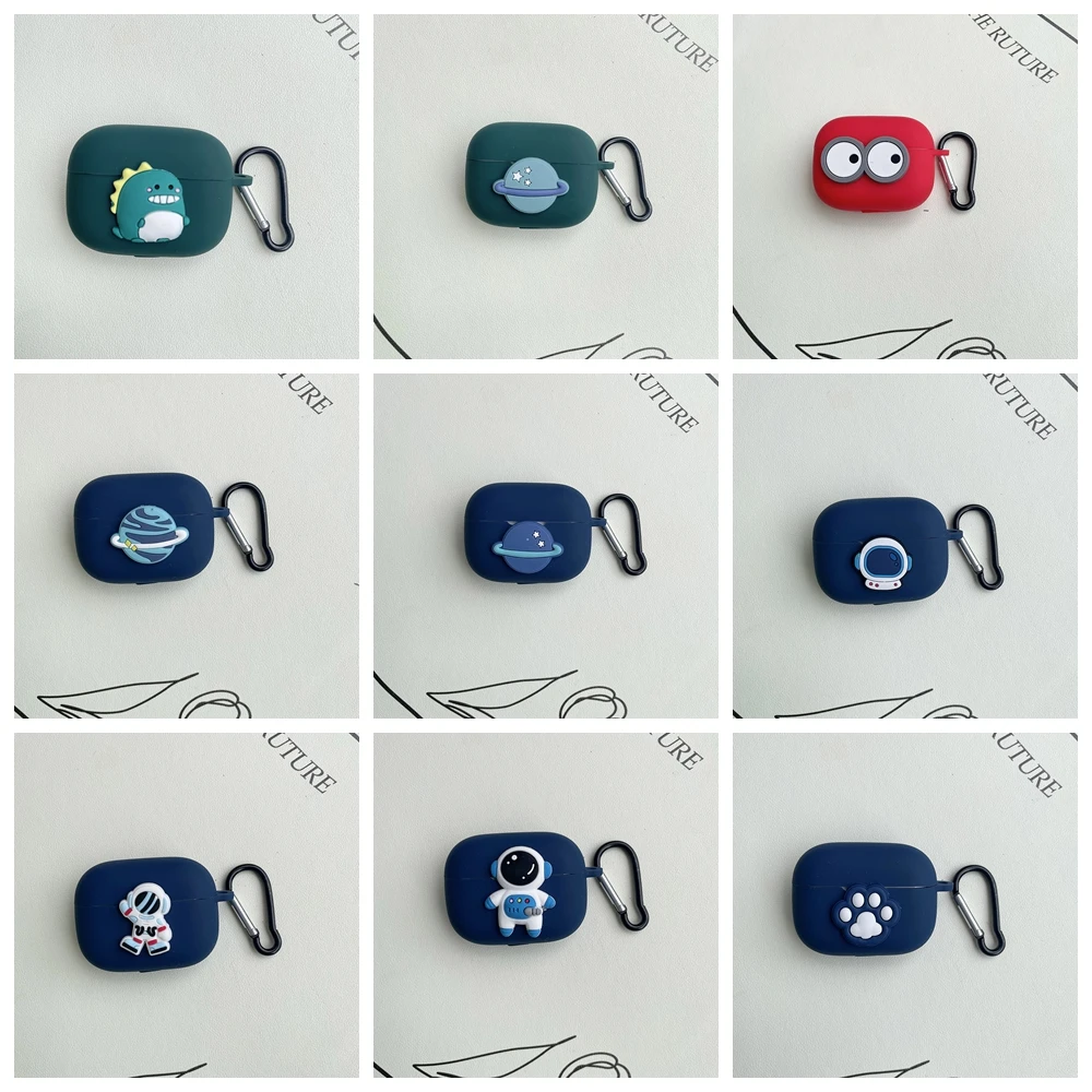 for UGREEN HiTune T3 CoverSilicone Earphone Protective Case Cartoon Charging Box for  HiTune t3 cover