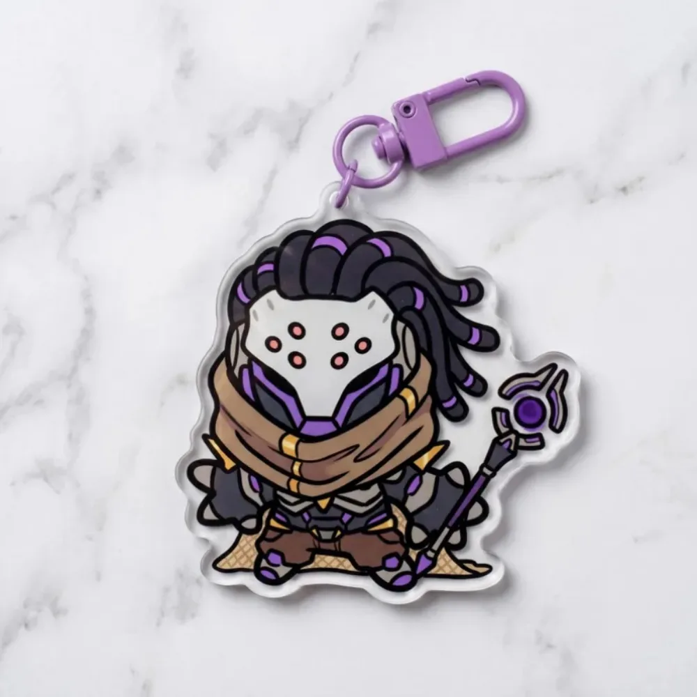 Overwatch Acrylic Keychain Funny Heroes OW2 Kawaii Gamer Gift Customizable Character Keyring for Fans view 6