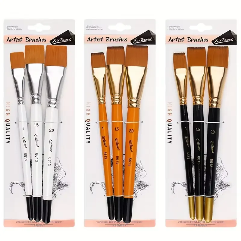 Professional Artist Brush Set,Flat Paint Brushes,Painting Brushes,Watercolor Painting for Christmas,Halloween Thanksgiving