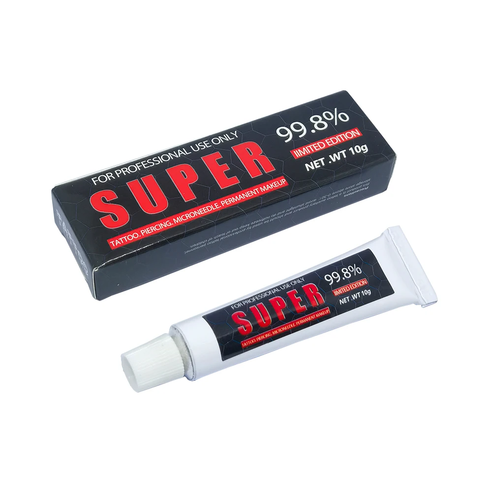 99.8% Super Tattoo Cream Before Surgery Permanent Makeup Microblading Piercing Eyebrow Lips Liner Face and Body Beauty 10g