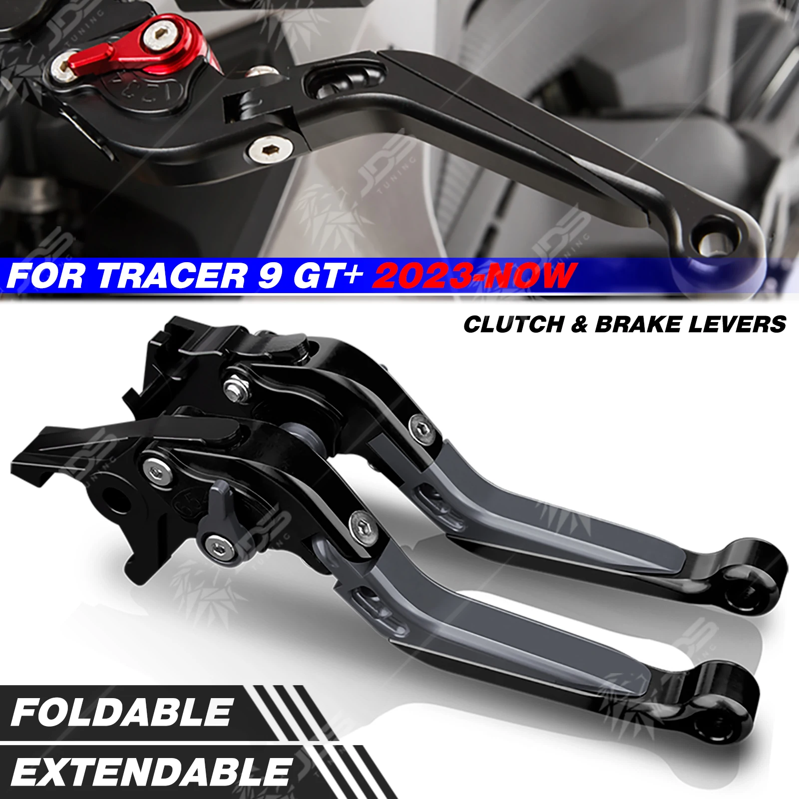 �y�Z�[�����z���}�n�p Yamaha TRACER 9 GT+ �N���b�`���o�[�ƃu���[�L���o�[�Z�b�g �܂肽���ݎ� �|�� 6�i�K�A�W���X�^�[ �n���h�� ���o�[ �o�C�N�p�i �p�[�c