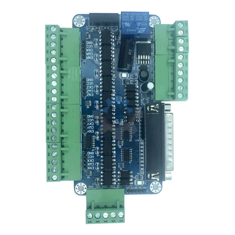 Mach3 5-Axis CNC Stepper Motor Controller Board 12V-60V DC Power Distribution Board 1USB Adapter Cable