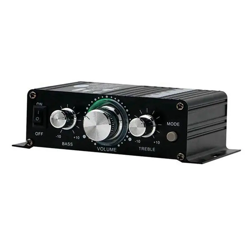 2-Channel 30W Car Digital Power Bluetooth Audio Amplifier 12V Hifi Stereo Mini Home Audio Amplifier Fit For Car Home