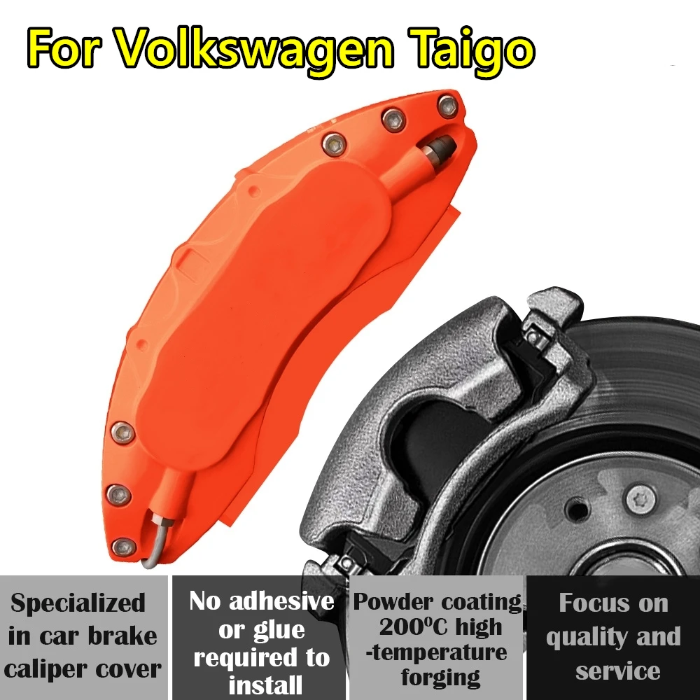 For VW Volkswagen Taigo Car Brake Caliper Cover Aluminum Alloy Metal Kit Fit 200TSI 230TSI 280TSI 300TSI DSG 2018 2023