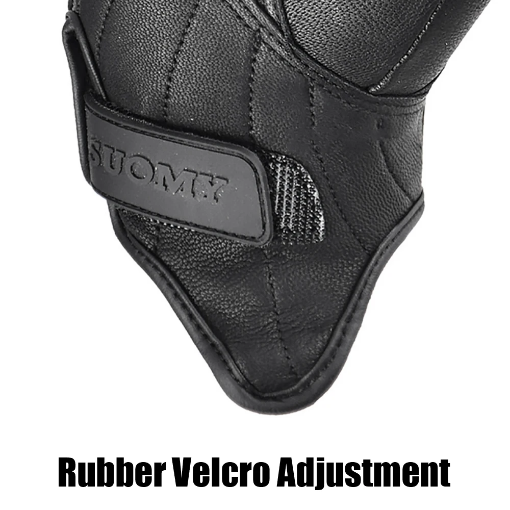 Guanti da moto traspiranti per ciclismo all\'aperto protezione sportiva da Motocross guanto da corsa Touch Screen in pelle di capra Full Finger