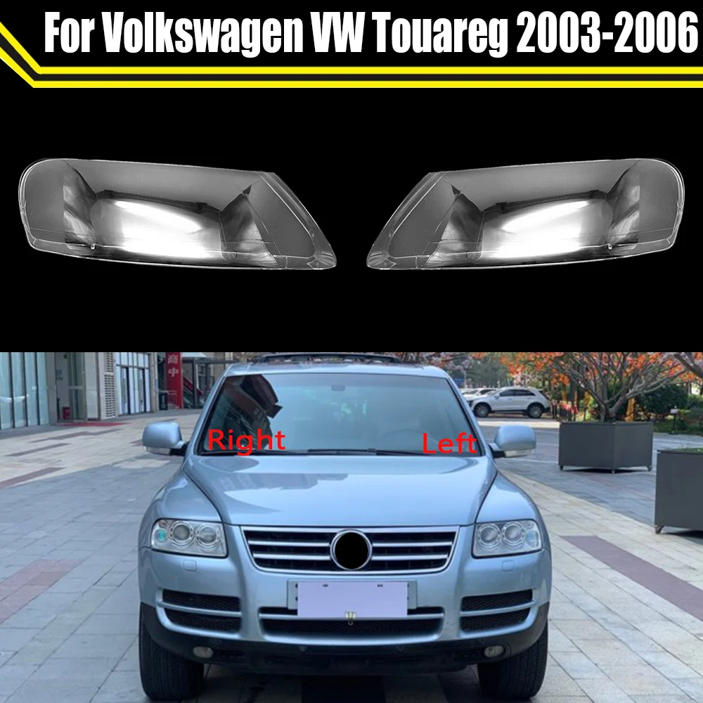 

Auto Headlamp Shell For Volkswagen VW Touareg 2003 2004 2005 2006 Car Front Headlight Lens Cover Lampshade Glass Lampcover Caps