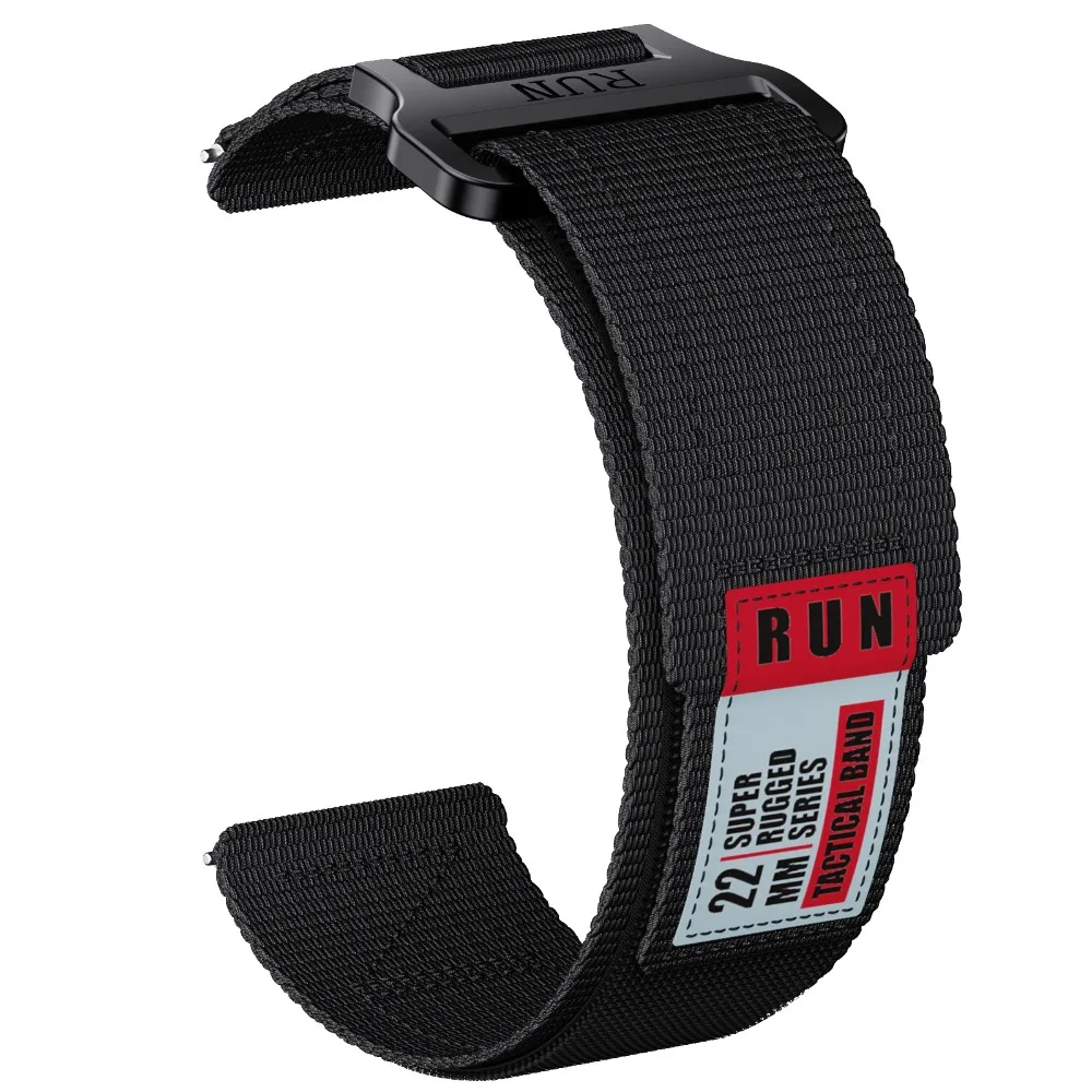 20 22mm Easy Fit Strap Nylon Sporty Style Wristband for Forerunner / Active / Vivoactive 4 / Huawei Watch / Samsung Watch