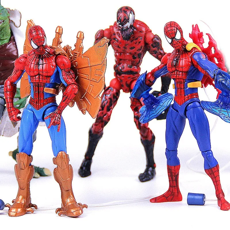 

The Avengers Spider-Man Venom Slaughtering Lizard Man Figure Joint Movable Doll Toy