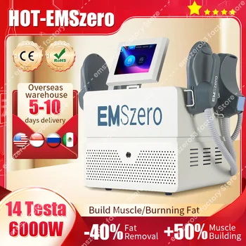 EMSzero RF EMS 조각 기계, 전자기 슬리밍 무게추 감소, 지방 바디 제거, 근육 자극 살롱, 6500W, 신제품