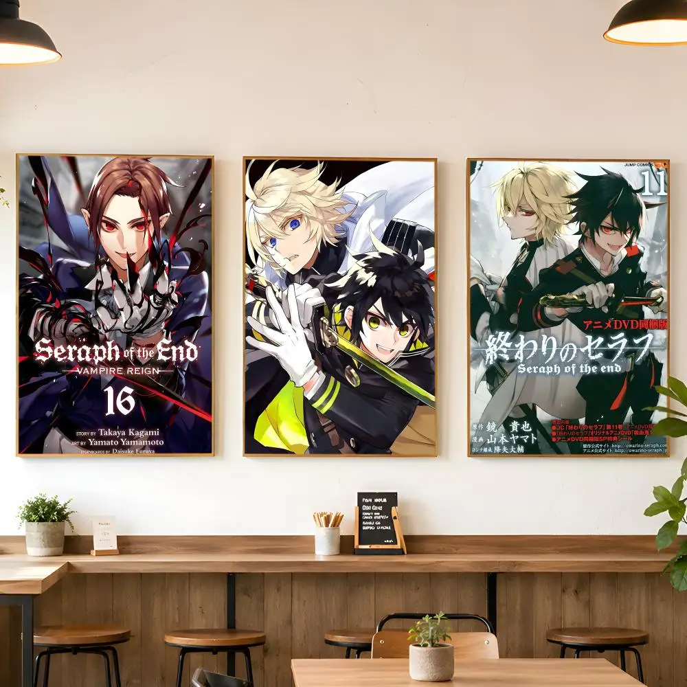 Vampire S-Seraph Of The End Poster Matte Wall Peel And Stick Decor Bedroom Living Room Office Dorm Home
