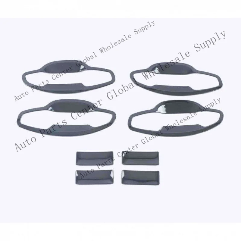 L+ For Kia K5 Optima 2021-25 steel black Exterior Side Door Handle Bowl Cover Trim