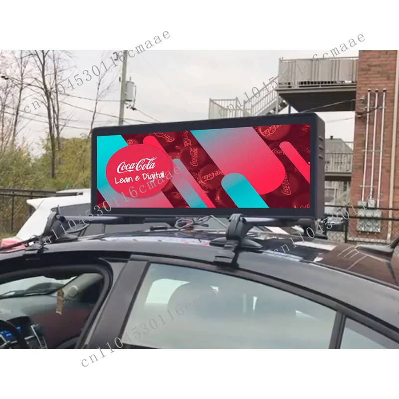Wifi (covering hotel taxi Led display board Led car top sign P5 double-sided Led taxi light box car top screen)