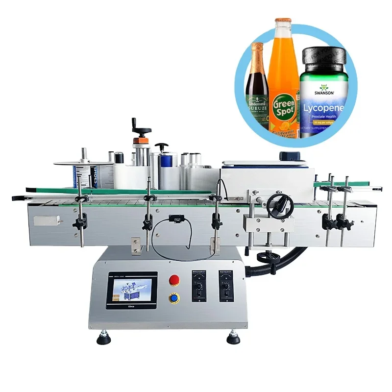 Desktop Automatic Sticker Round Plastic Glass Bottle Labeling Bottle Machine Semi Automatic Bottle