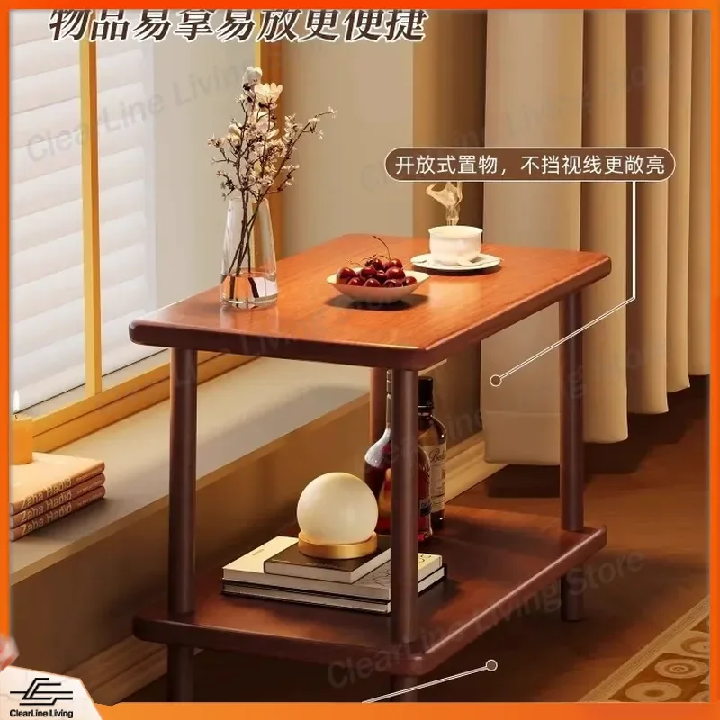 Small Rectangular Sofa Table Coffee Table for Living Room Bedroom Side Table Bedside