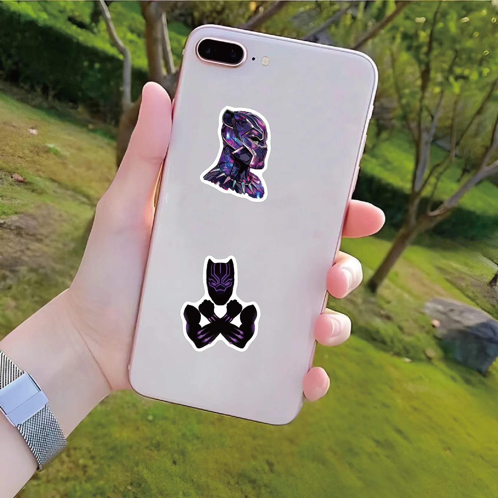 10/30/51 pçs dos desenhos animados marvel pantera negra adesivo diy decoração à prova dwaterproof água skate notebook graffiti brinquedo