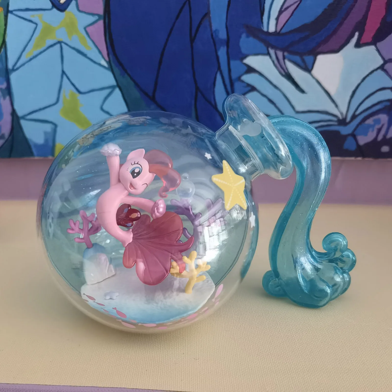 My Little Pony Ocean Magic ข้อความขวดกล่องตาบอดตัวเลข Pinkie Pie Twilight Sparkle น่ารักของเล่นสะสม Decor ของขวัญ