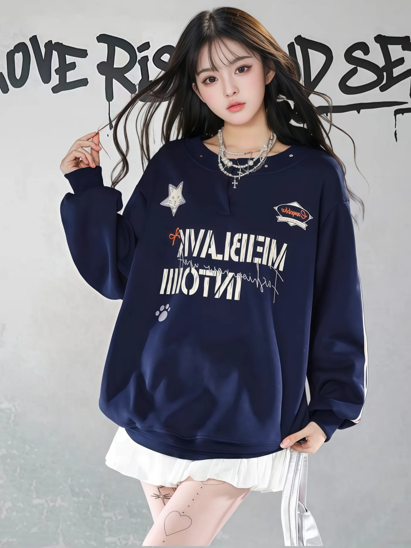 

Женская розовая толстовка свободного кроя с длинными рукавами и круглым вырезом, оверсайз, удобная, для осеннего сезона