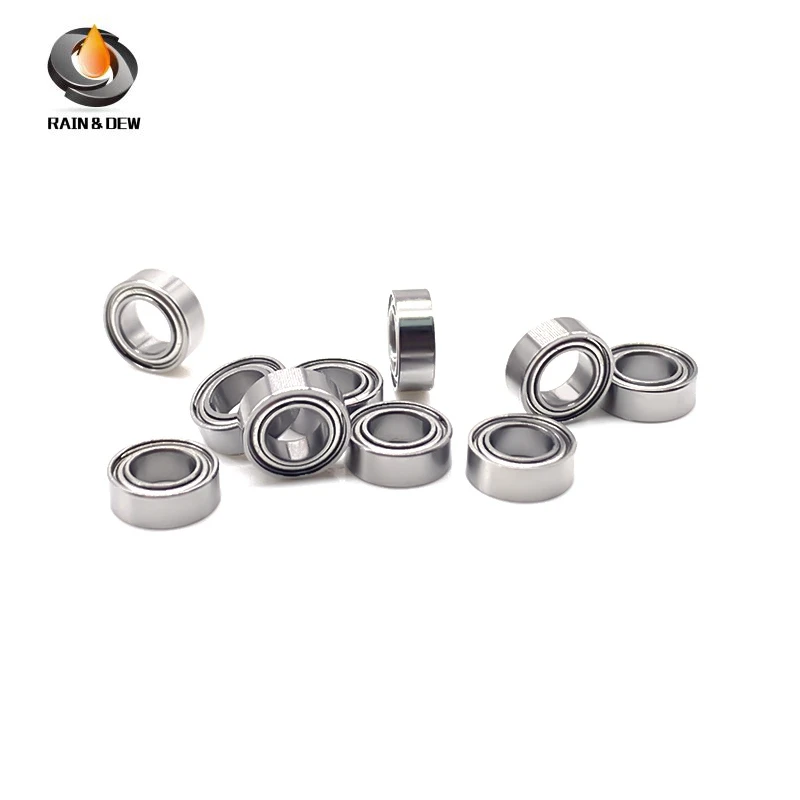 10pcs 4x7x2.5mm MR74ZZ Mini Rolamentos Kit 4mm Furo RC Car Upgrades Peças Acessórios Rolamento