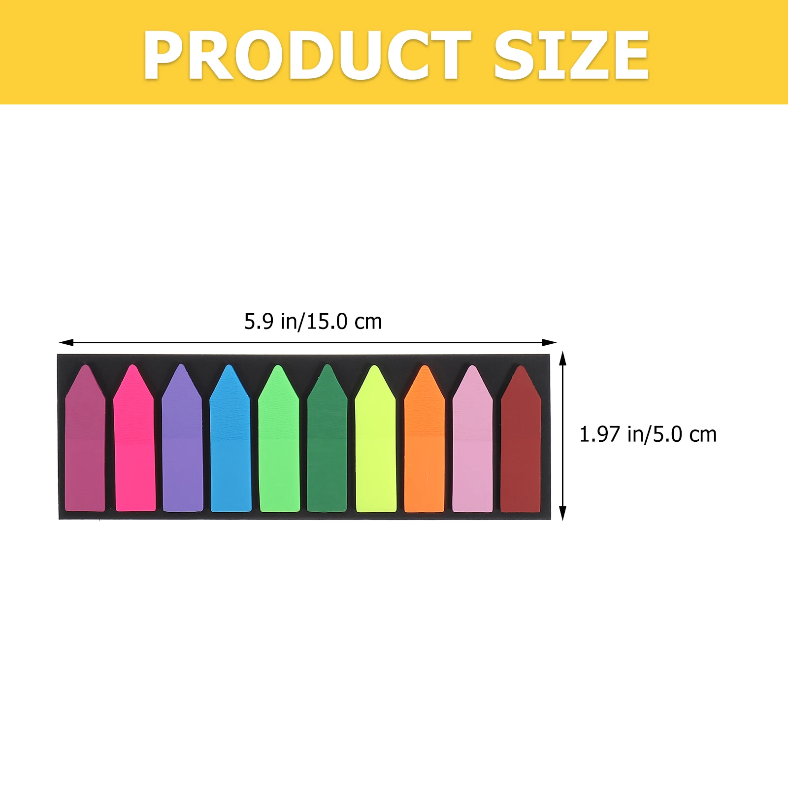 

3 Sets Book Tabs Label Tags Lightweight Colorful Reading Strips for Students Portable Sentence Markers Learning