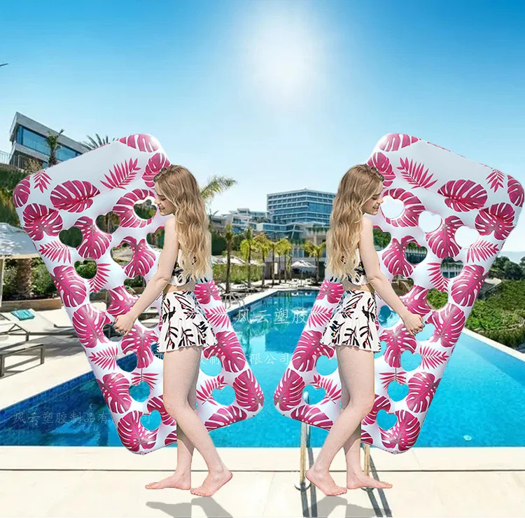 Zattere da piscina Gonfiabili Ride-on Gioca con l'acqua Divertimento Divano pieghevole in PVC Gonfiare la poltrona Galleggiante Nuoto estivo Spiaggia al mare 175 cm