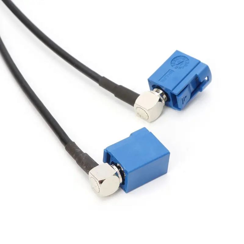 New Fakra C Male Plug To 2 x Fakra C Female Jack RG174 Y Type Splitter Combined Cable 50cm Pigtail Cable