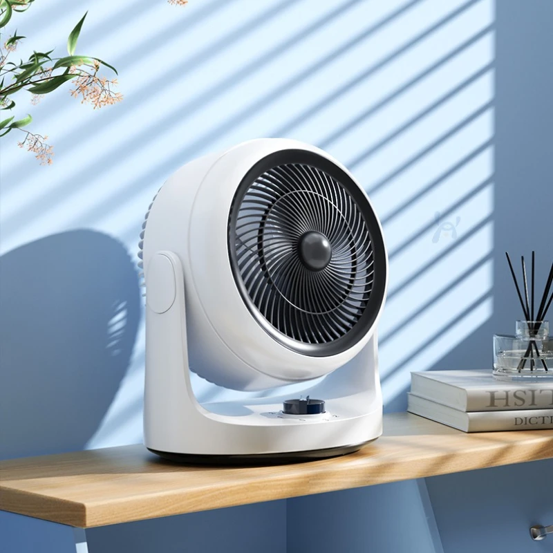 

Настольный вентилятор для домашнего офиса, турбо-типа, сильный ветер, бесшумное вертикальное устройство для циркуляции воздуха, 3-скоростной регулируемый вентилятор для общежития