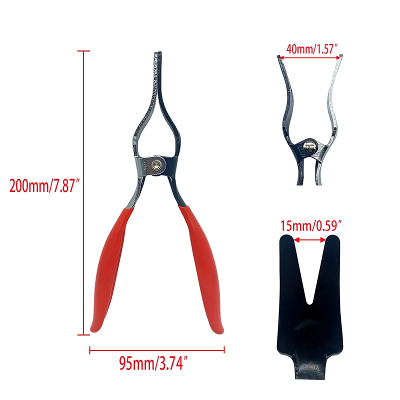 Automobile Tubing Oil Pipe Separation Clamp Joint Tightening Pliers Fuel Filters Hose Tube Buckle Removal Tools Car Pipe Tool