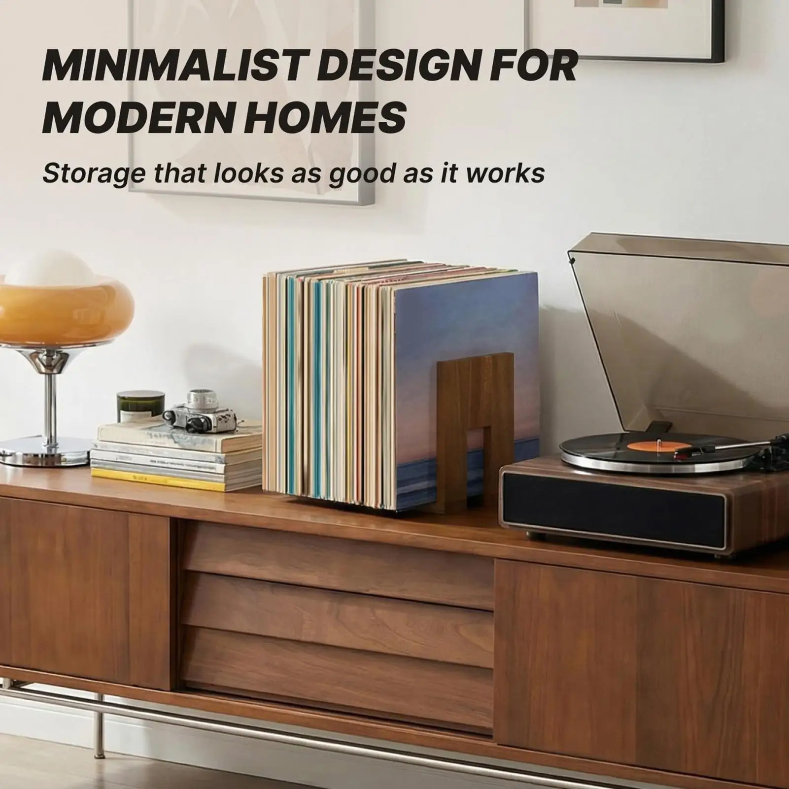 

Record Stand Adjustable Expandable Wooden Organizer Holds 2060 Lps Record Display Album Holder For Desktop Table Cabinet Living