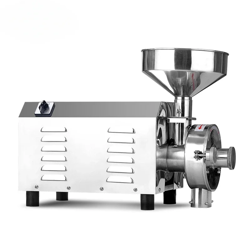 1500W commercial grain mill ultra-fine crusher electric stainless steel milling machine