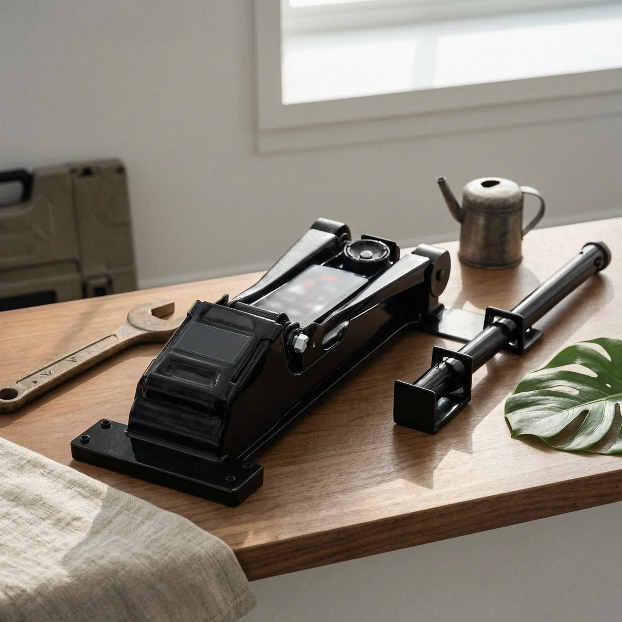 hydraulic-hydraulic-lift-holder-black-metal-floor-hydraulic-lift-holder-garage-storage-mounting-hardware-heavy-duty-for-workshop