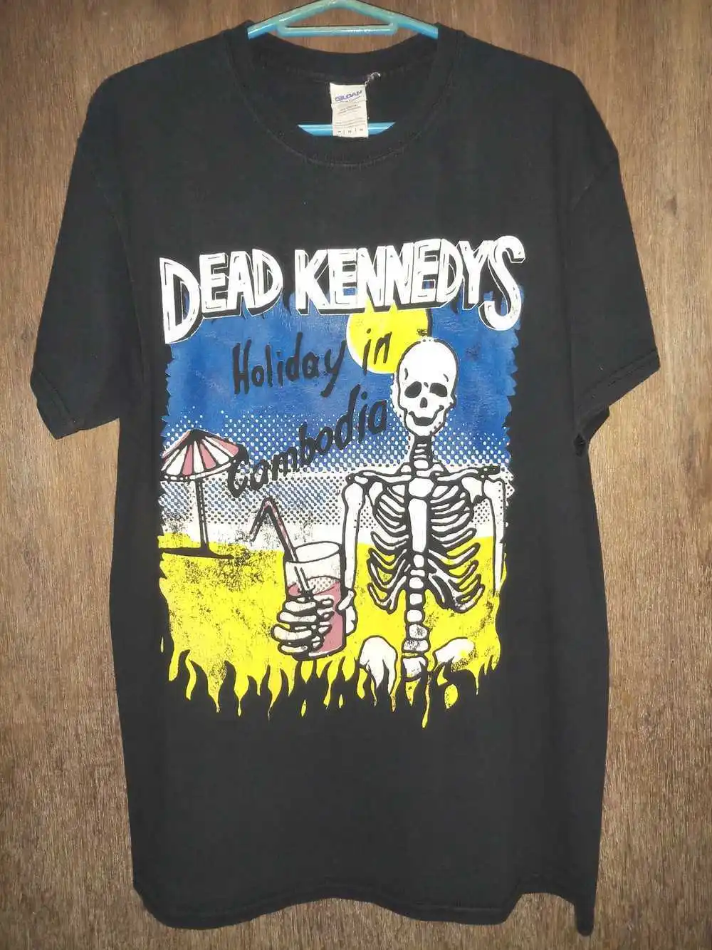 

Vintage Dead Kennedys Band Holiday in Cambodia Cotton Unisex Tshirt KH3549