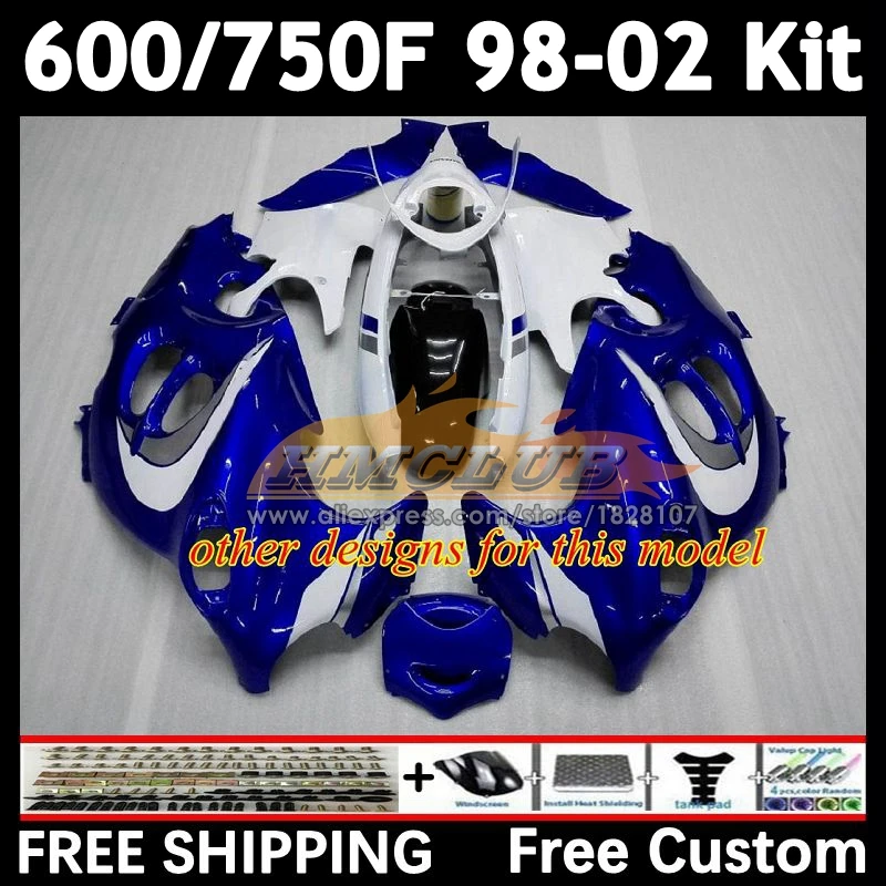 Body For SUZUKI KATANA GSXF 600 750 GSXF600 1998 1999 2000 2001 2002 factory blue 24No.89 GSX750F GSXF750 98 99 00 01 02 Fairing