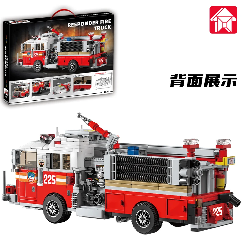 

Educational Fire Truck Rescue Operation Building Blocks Toy Set for Children Puzzle Construction Playset Gift Idea 31070