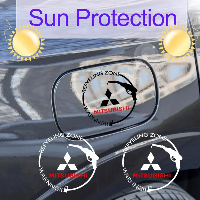 

Universal Car Fuel Filler Cap Styling Sticker Exterior Body Decals for Mitsubishi Triton L200 Pajero Sport