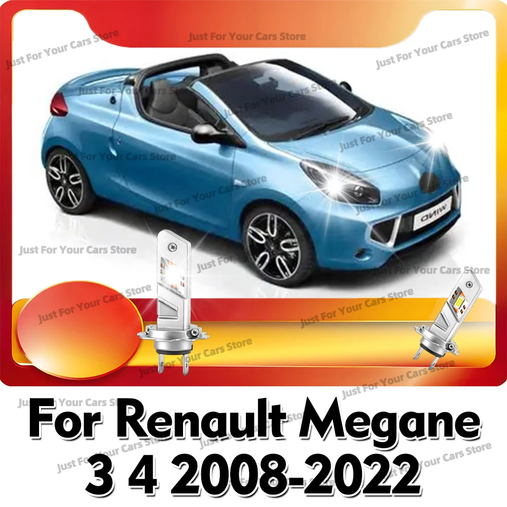 

2x Wireless H7 LED Headlight 30000LM For Renault Megane 3 4 Mk3 Mk4 2008 2009 2010 2011 2012 2013-2022 Accessories 12V Plug&Play
