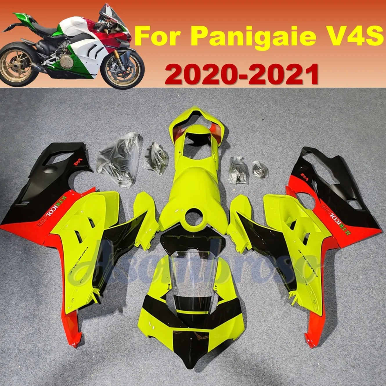 

Для DUCATI Panigale 2021 2020 V4S V4R V4/V4S/R Высококачественный комплект обтекателя кузова из АБС-пластика с крышкой бака