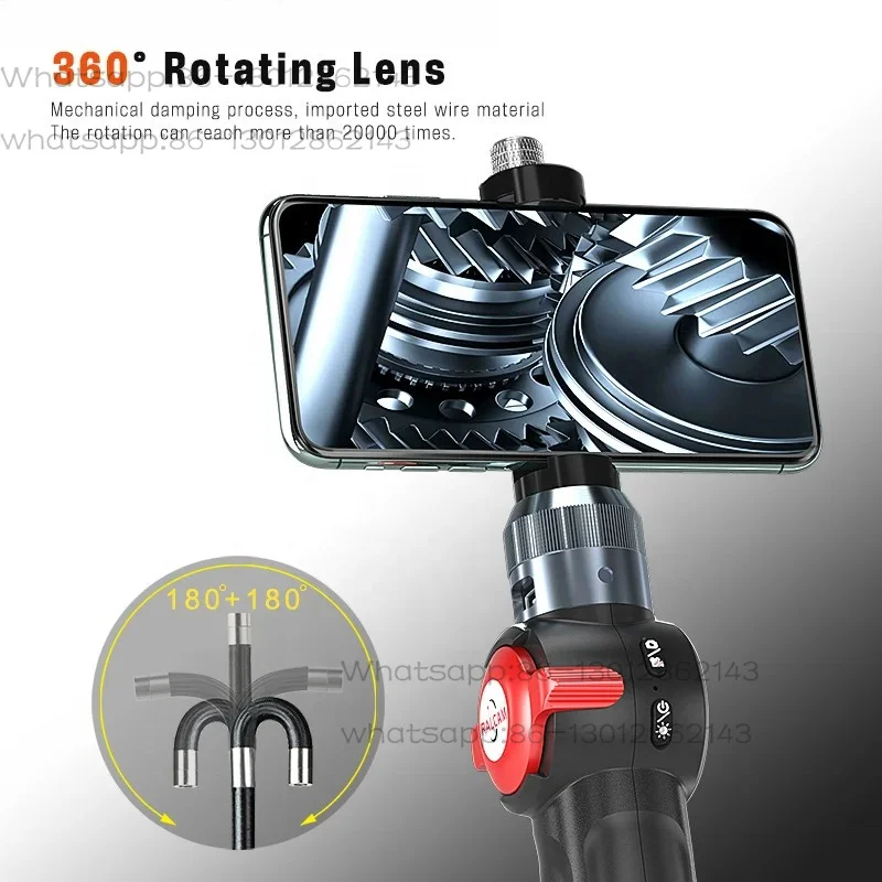 IP67 Waterproof USB Endoscope - for Android 8.5MM HD Inspection - with 180° Articulating Borescope Tool