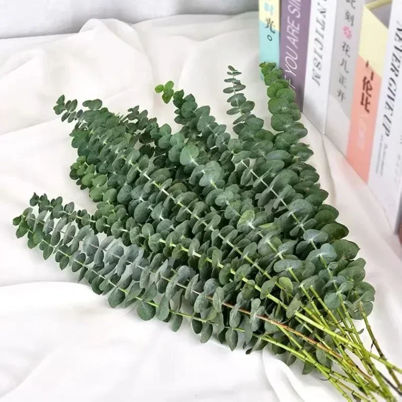 Artificial Eucalyptus Stems Green Leaves Branches Fake Plants for Flowers Bouquet Garden Wedding Christmas Party Decoration