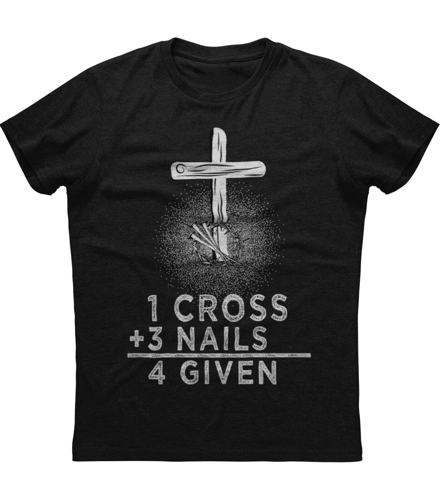 God Jesus Cross Christian Gift T-Shirt 100% Cotton O-Neck Summer Short Sleeve Casual Mens T-shirt Size S-3XL