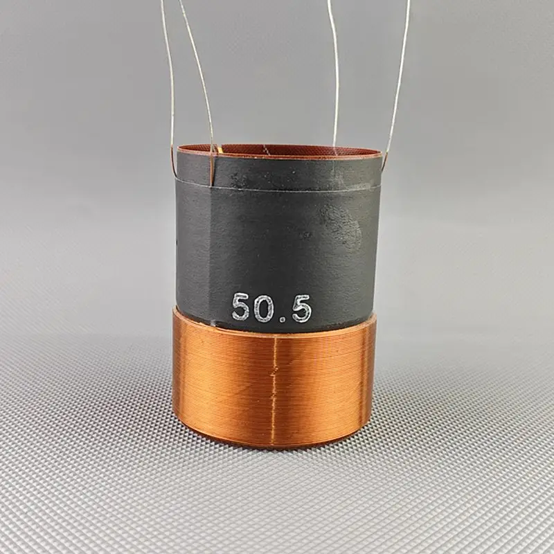 1 Stück 50,5 mm Dual-Schwingspule 4 Ohm + 4 Ohm Impedanz-Subwoofer-Schwingspule mit Fiberglas-Spule, 4-lagige Wicklung