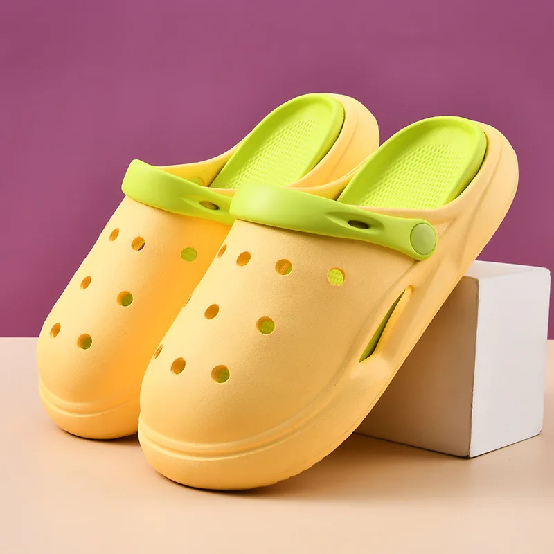 

Женские сабо из ЭВА на платформе 2026: летние шлепанцы, нескользящие, износостойкие, повседневные, для улицы и сада