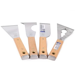 Multifunctional Wood Handle Stainless Steel Putty Knife Paint Tool Plaster Filling Spatula Scraper Hand Tool for Wall Decoration