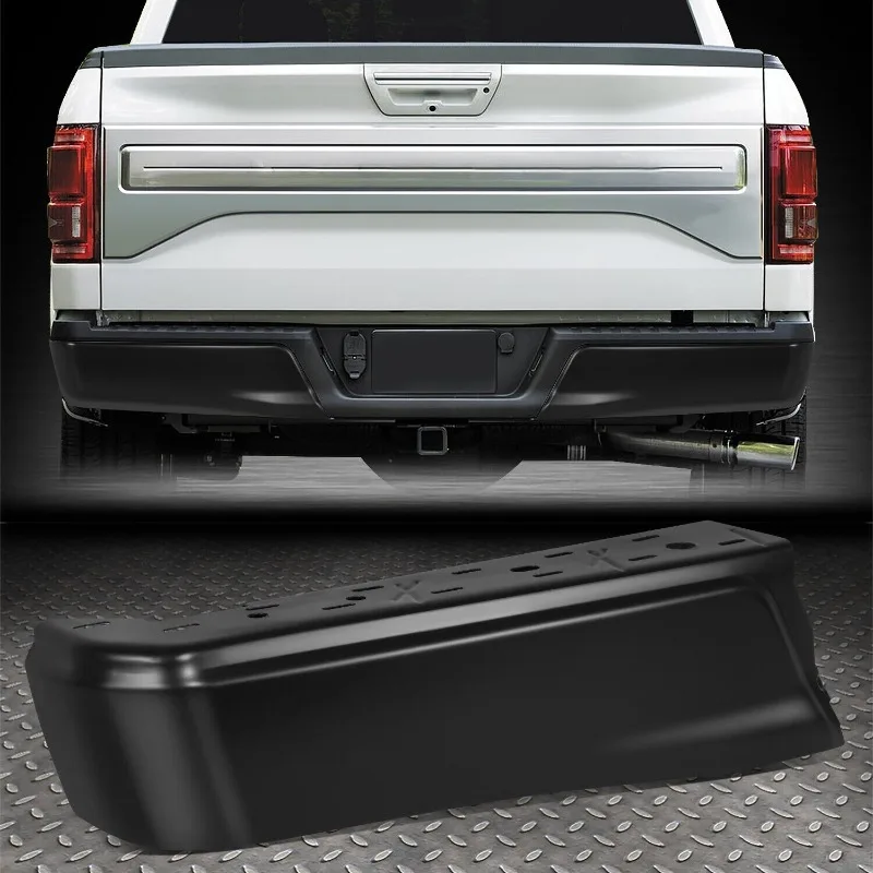 US For 2015 2016 2017 2018 2019 2020 Ford F150 Black Rear Bumper End Caps w/o Parking Sensor Holes Left