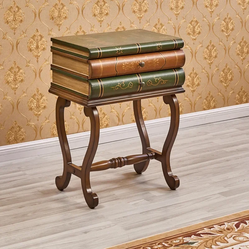 High End Luxury Leisure Armchair Book Shaped Two Bucket Square Side Table Modern British Style Furniture Wholesale
