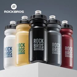 ROCKBROS Bicycle Water Bottle With Dust Cover 600ml PP5 MTB Road Bike Leak-proof Bottle Outdoor Travel Portable Sports Cup